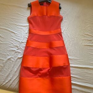 Carolina Herrera Vibrant Red Midi Dress